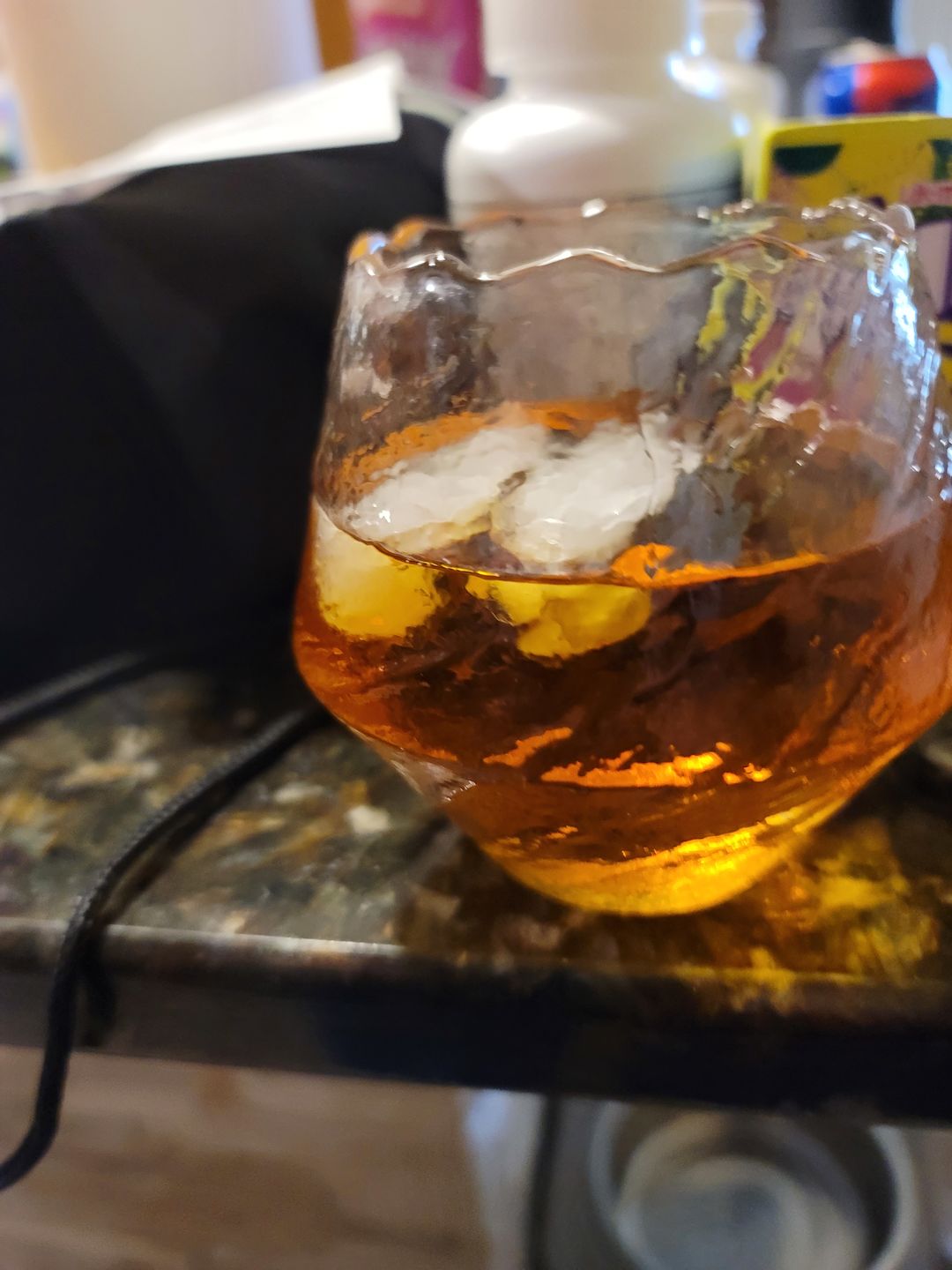 Customer photo review of Suisei - Handmade Japanese EDO Kiriko Whiskey Glass