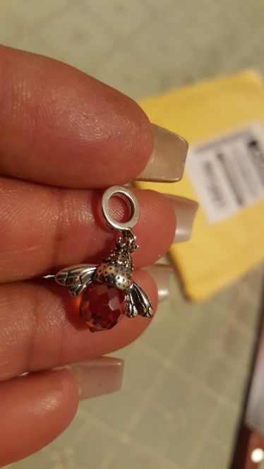 Customer photo review of "Dancing Bee" Necklace