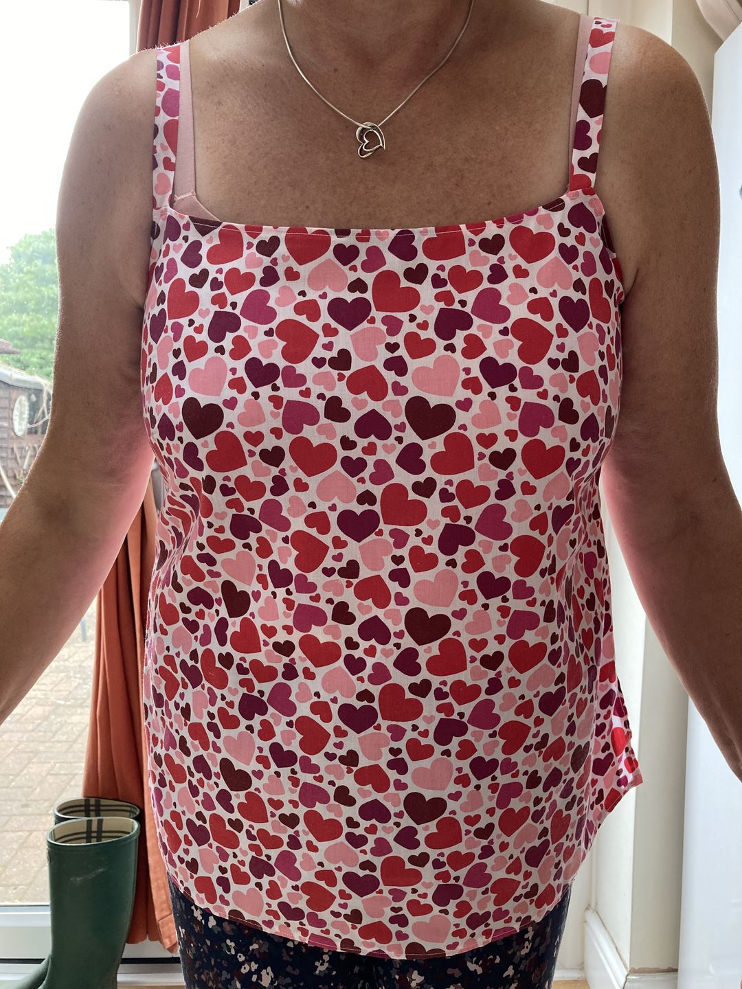 Customer photo review of All Over Hearts Polycotton Fabric