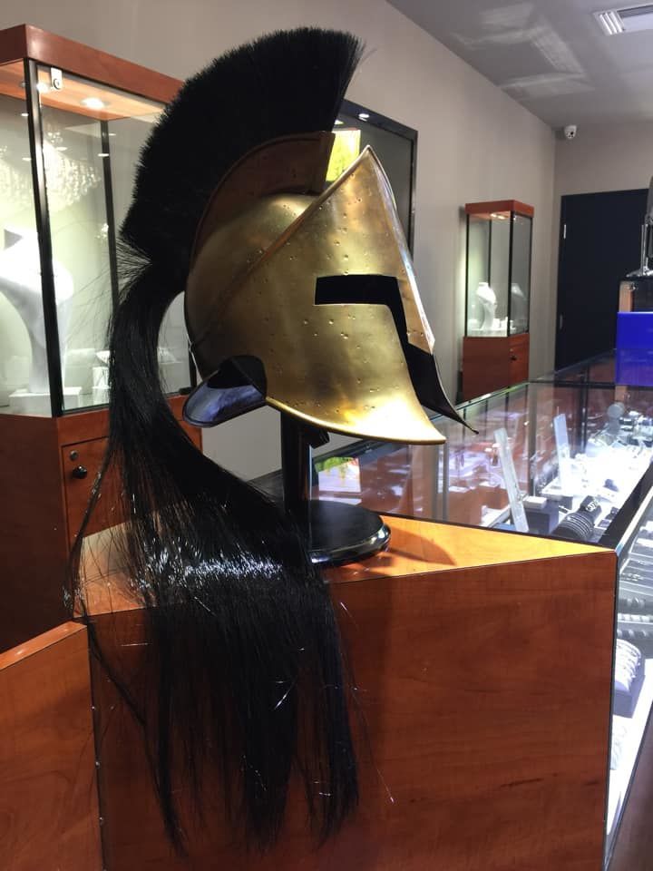 Customer photo review of The Great Spartan king Leonidas Helmet