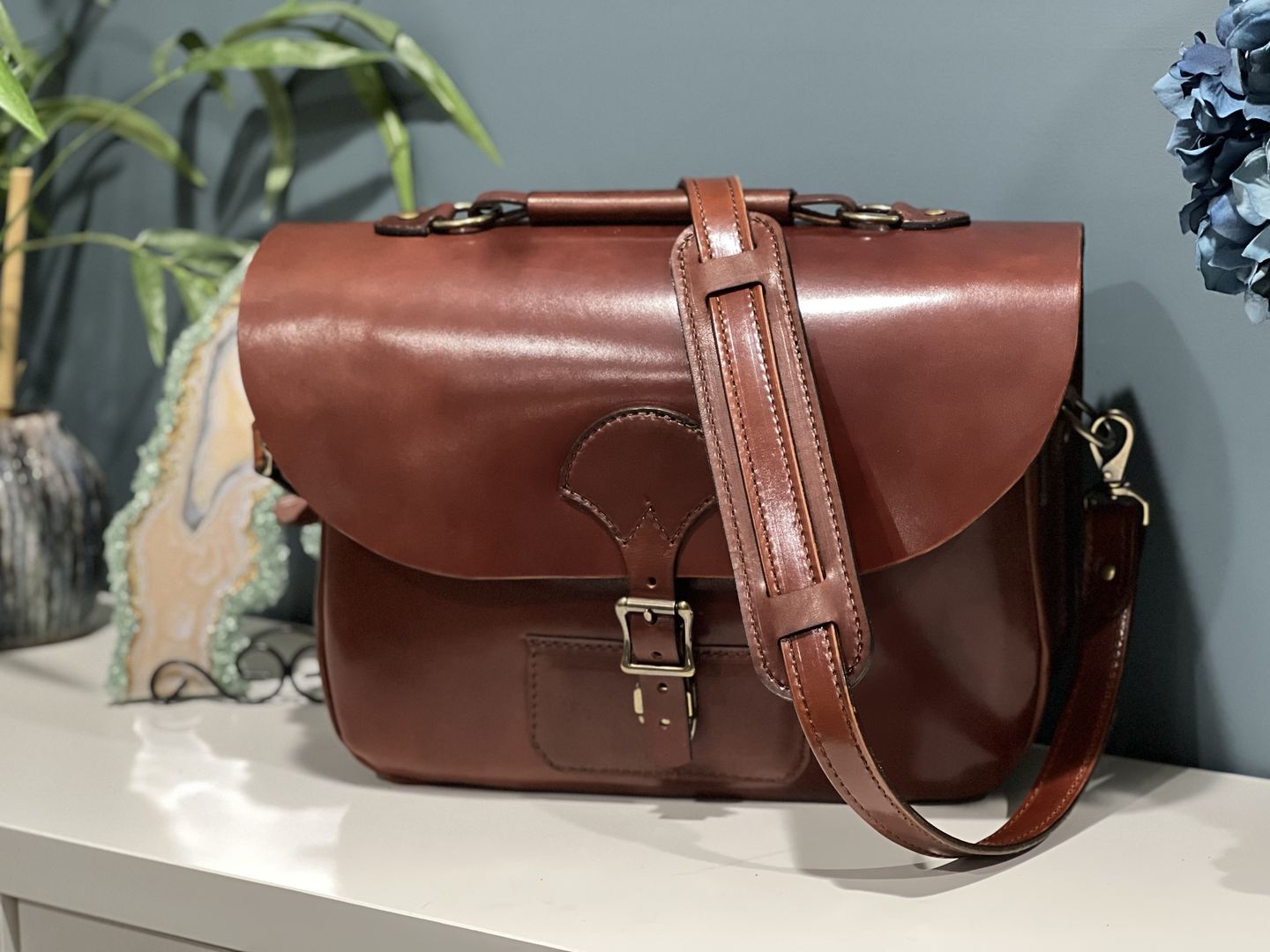 Customer photo review of No.88 | Leather Saddlebag Satchel Bag (Digital Pattern)