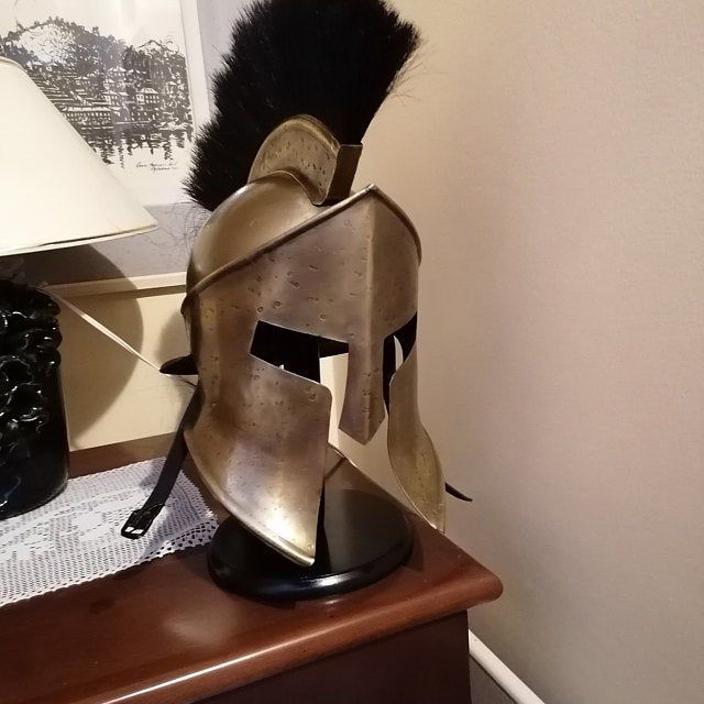 Customer photo review of The Great Spartan king Leonidas Helmet