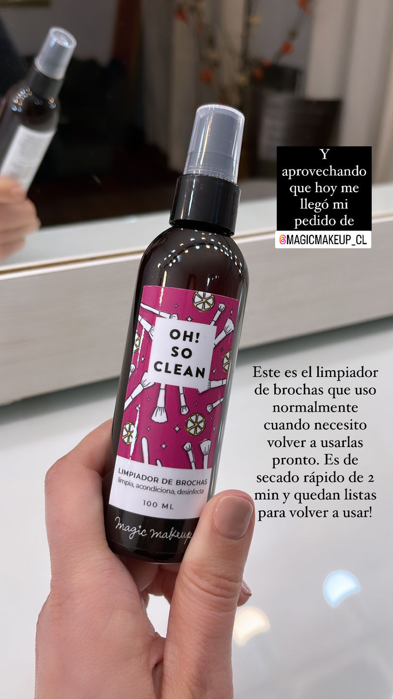 Customer photo review of ✭OH! SO CLEAN✭  limpiador instantáneo de brochas 100ml