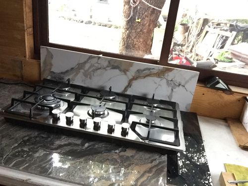 Customer photo review of Parrilla de Gas Empotrable 6 Quemadores Acero Inoxidable