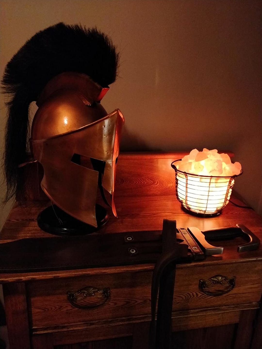 Customer photo review of The Great Spartan king Leonidas Helmet