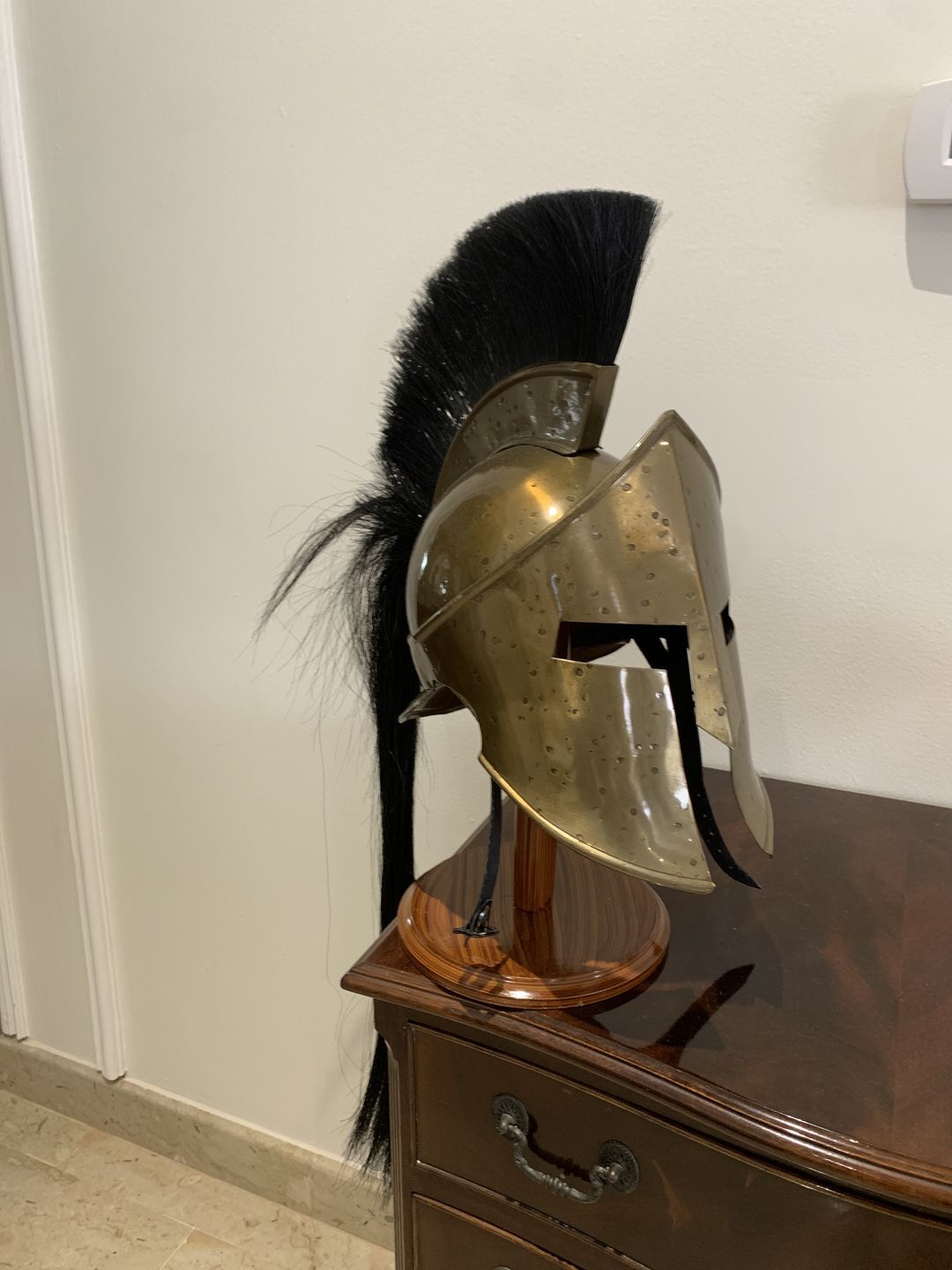 Customer photo review of The Great Spartan king Leonidas Helmet