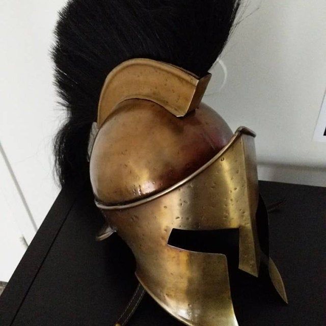 Customer photo review of The Great Spartan king Leonidas Helmet