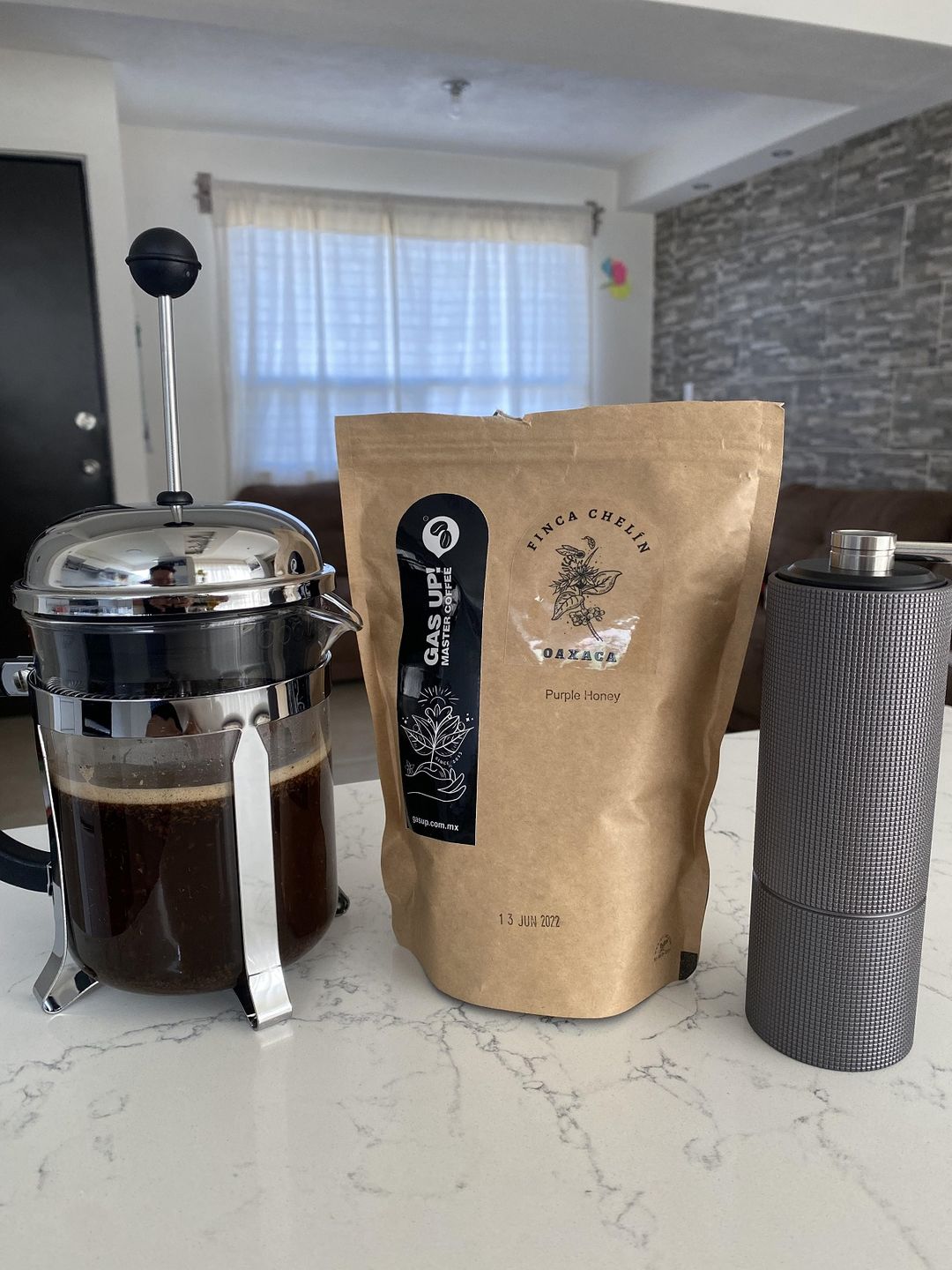 Customer photo review of Café de Oaxaca, Proceso Purple Honey  Finca Chelín