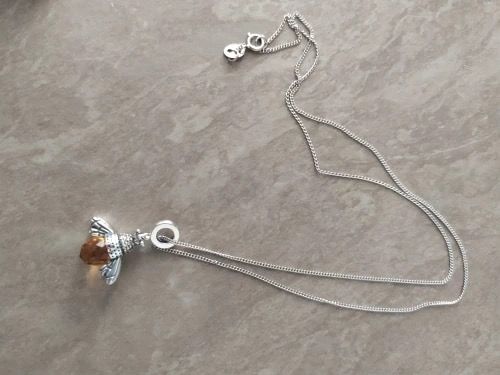 Customer photo review of "Dancing Bee" Necklace