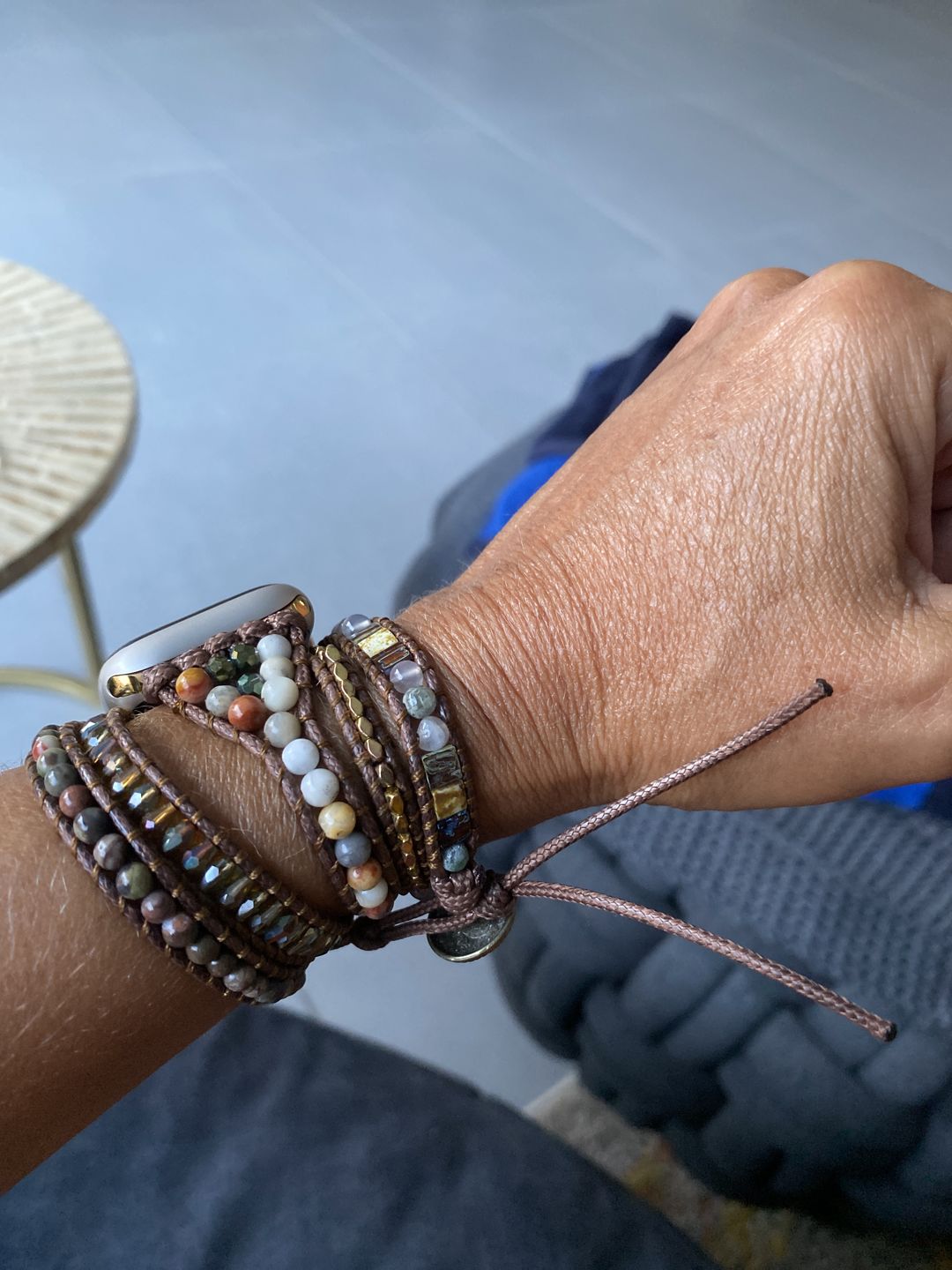 Customer photo review of Moonlight Goddess Apple Watch Strap
