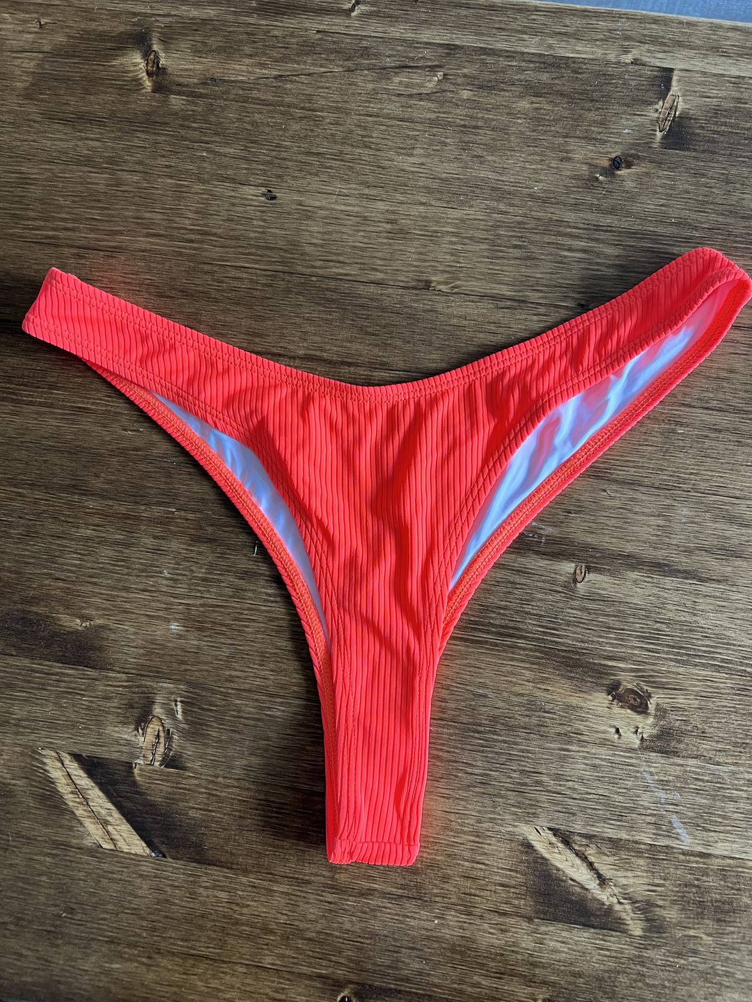 Customer photo review of Piper Ribbed Bottom - Orange Pop