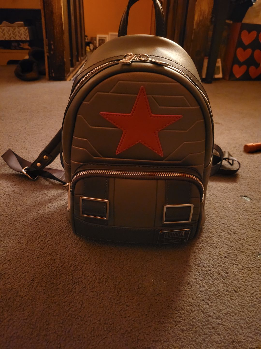 Customer photo review of Marvel Winter Soldier Cosplay Mini Backpack - July Preorder