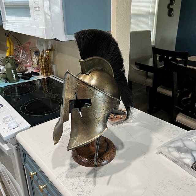 Customer photo review of The Great Spartan king Leonidas Helmet