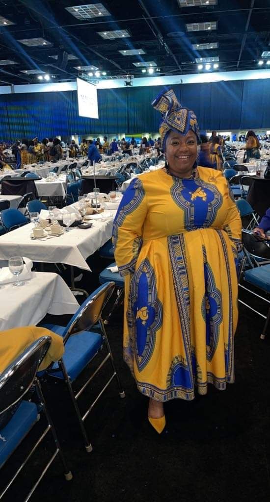 Customer photo review of SGRHO A line Dashiki Dress-Pre Order. Ships by June 28