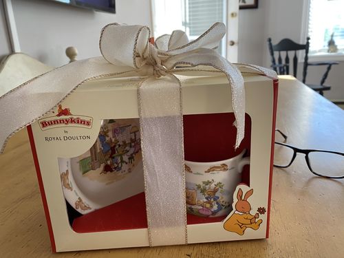 Customer photo review of Royal Doulton Bunnykins Baby Set - 2 Piece
