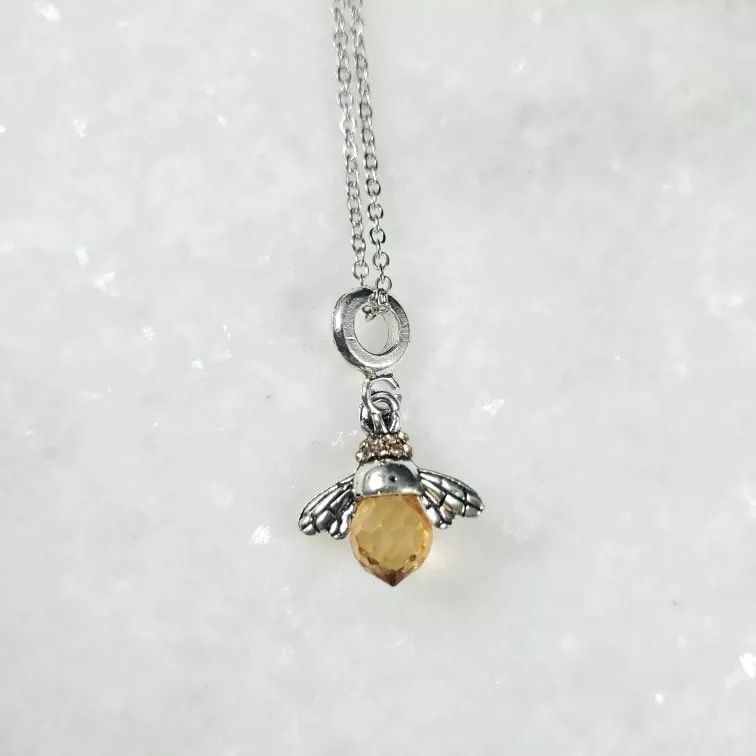 Customer photo review of "Dancing Bee" Necklace