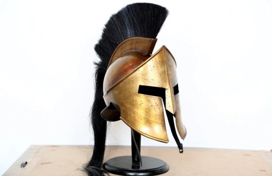 Customer photo review of The Great Spartan king Leonidas Helmet