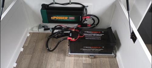 Customer photo review of 12v iTECH200 200Ah Lithium Battery - LiFePO4 Deep Cycle Camping RV Solar