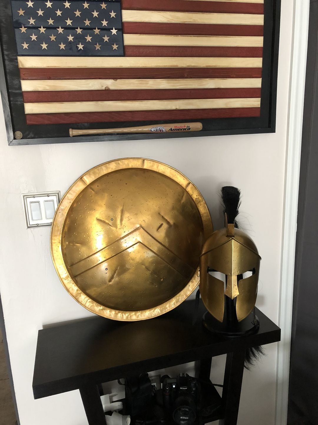 Customer photo review of The Great Spartan king Leonidas Helmet