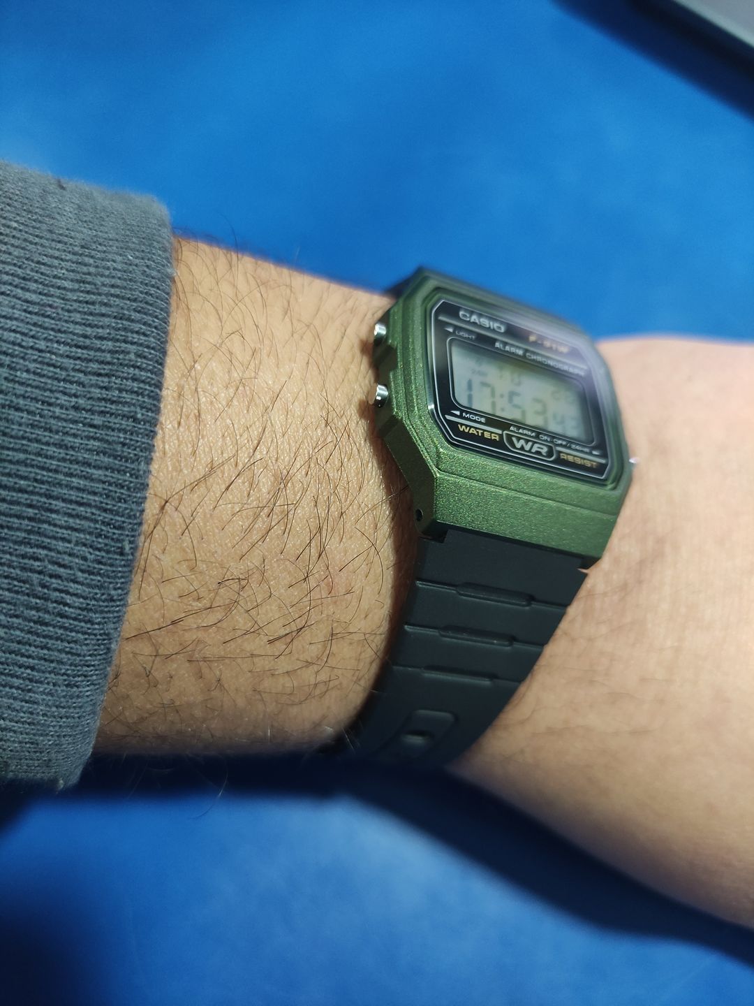 Customer photo review of Reloj Casio Vintage F-91WM-3ADF Verde/Negro