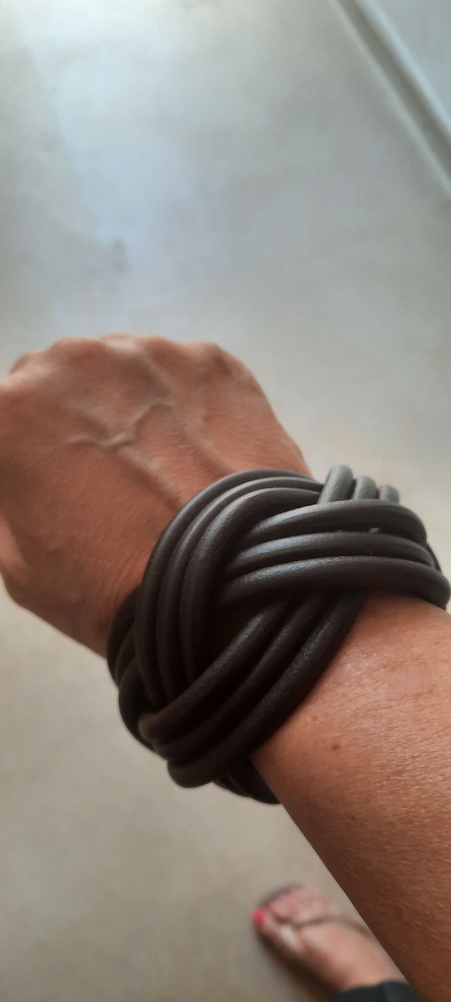 Customer photo review of Bracciale pelle Nodomoro Marrone Tulsi
