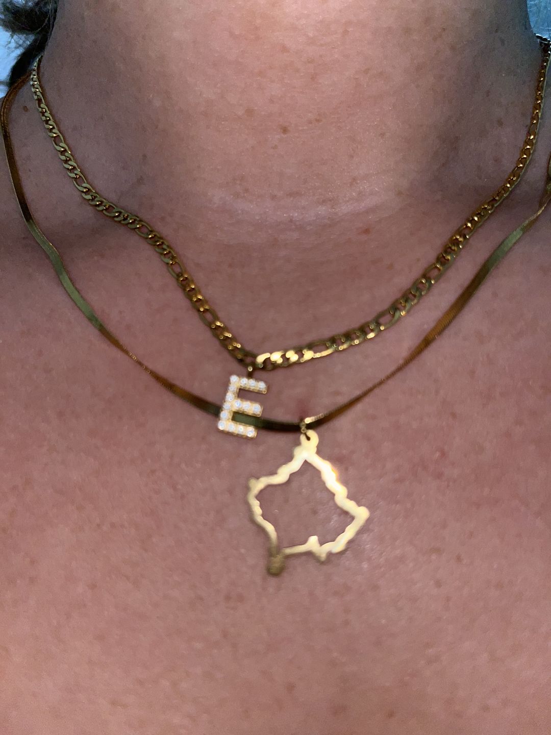 Customer photo review of Nations Kette | 18K vergoldet | Snake Skin
