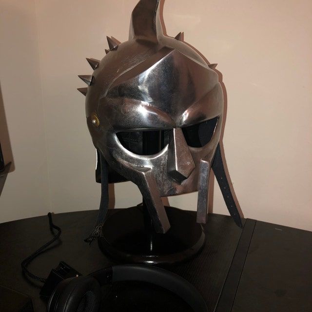 Customer photo review of Handcrafted Roman Legion Gladiator Helmet