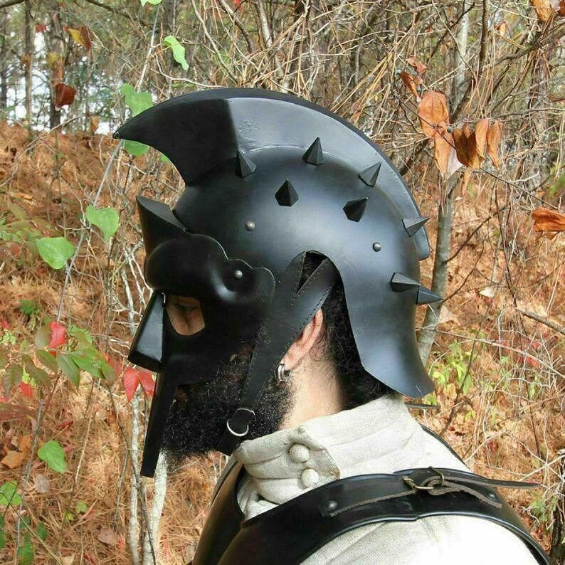 Customer photo review of Roman Gladiator Maximus Helmet - Black
