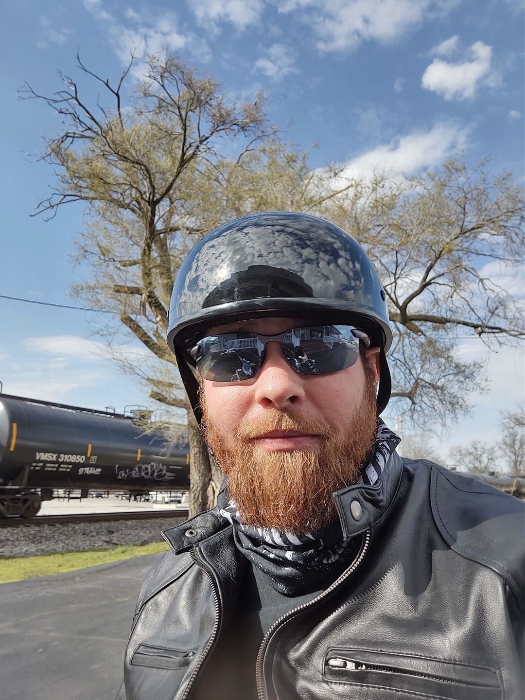 Customer photo review of World's Smallest & Lightest DOT Open Beanie Helmet - Gloss Black