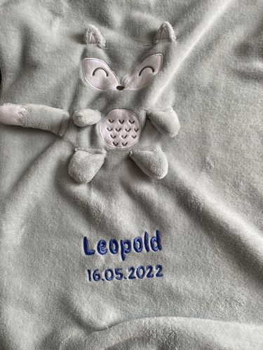 Customer photo review of Personalisierte Babydecken 75x100 cm - Babydecke mit Namen