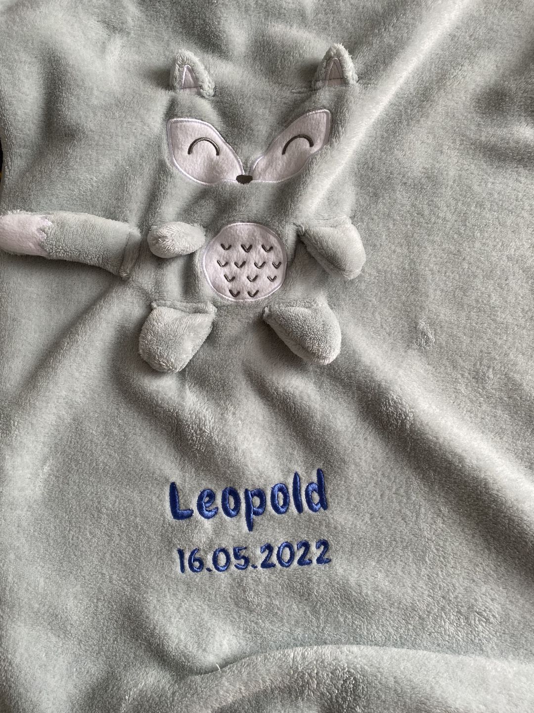 Customer photo review of Personalisierte Babydecken 75x100 cm - Babydecke mit Namen