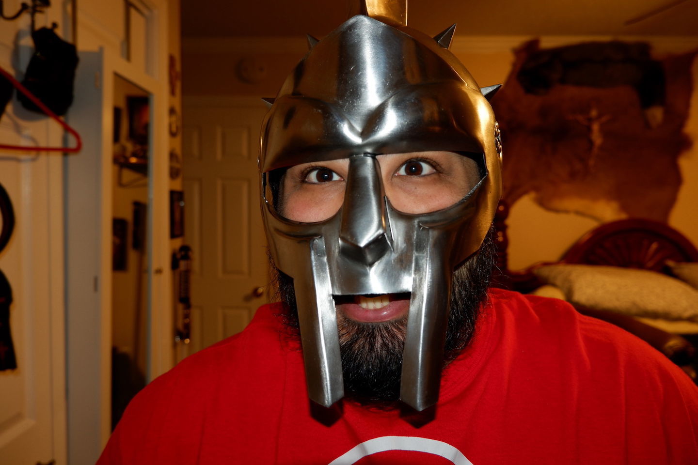 Customer photo review of Handcrafted Roman Legion Gladiator Helmet