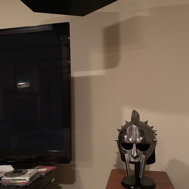 Customer photo review of Handcrafted Roman Legion Gladiator Helmet