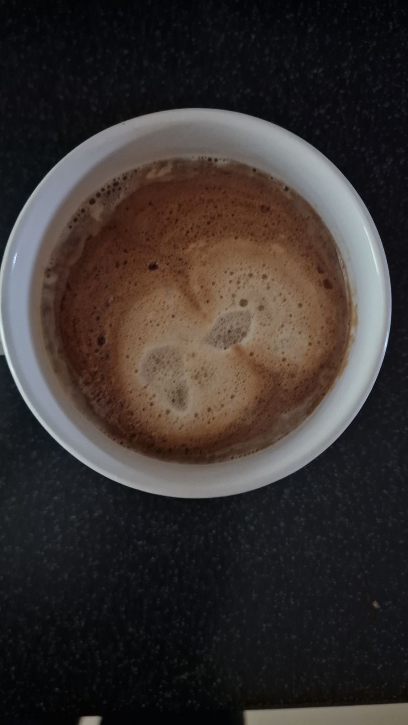 Customer photo review of Signature Espresso Decaffeinated Coffee Blend - Swiss Water Decaf Process - Strength 5 - Decadent Decaf