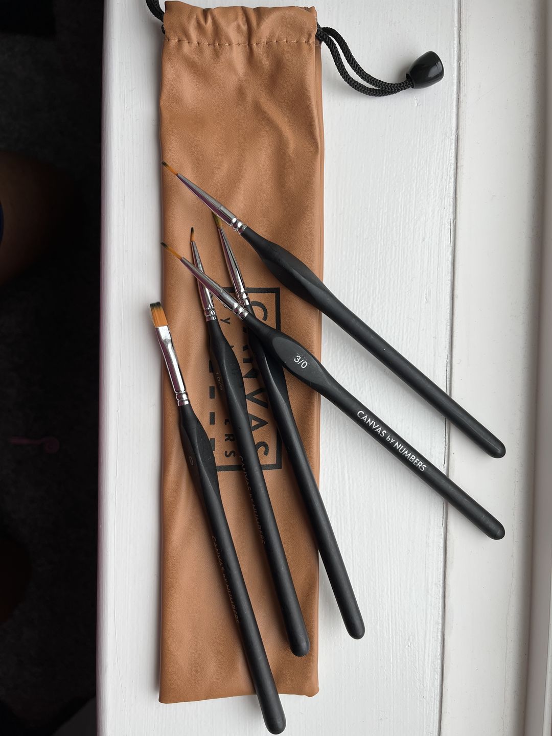 Customer photo review of Extra-Fine Detail Weasel Hair Brushes