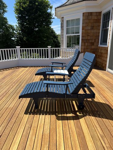 Customer photo review of DuraWeather Poly® Chaise Lounge With Wheels And Adjustable Back