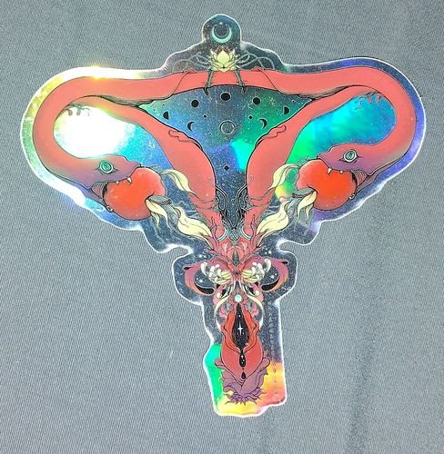 Customer photo review of Lilith, Holographic Sticker