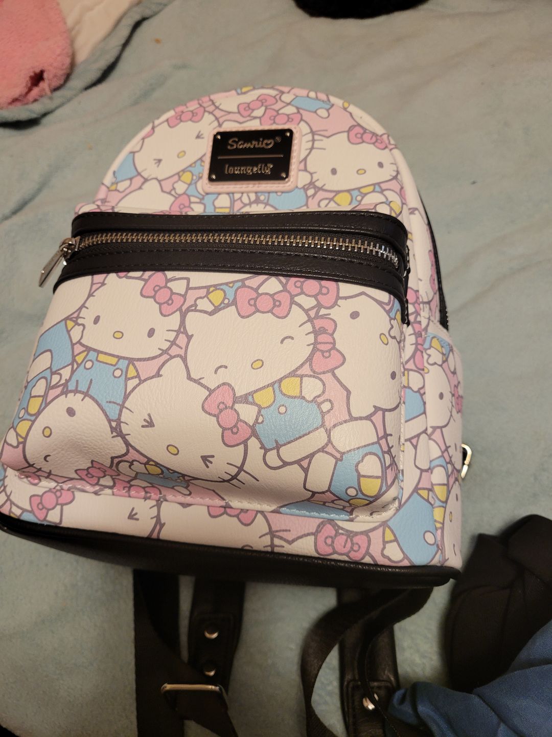 Customer photo review of 707 Street Exclusive - Loungefly Sanrio Hello Kitty Pastel Mini Backpack