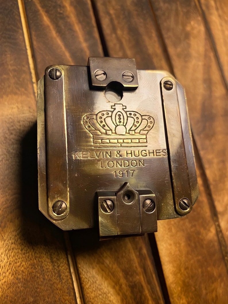 Customer photo review of Antique Finish Compass - Kelvin and Hughes 1917 Model