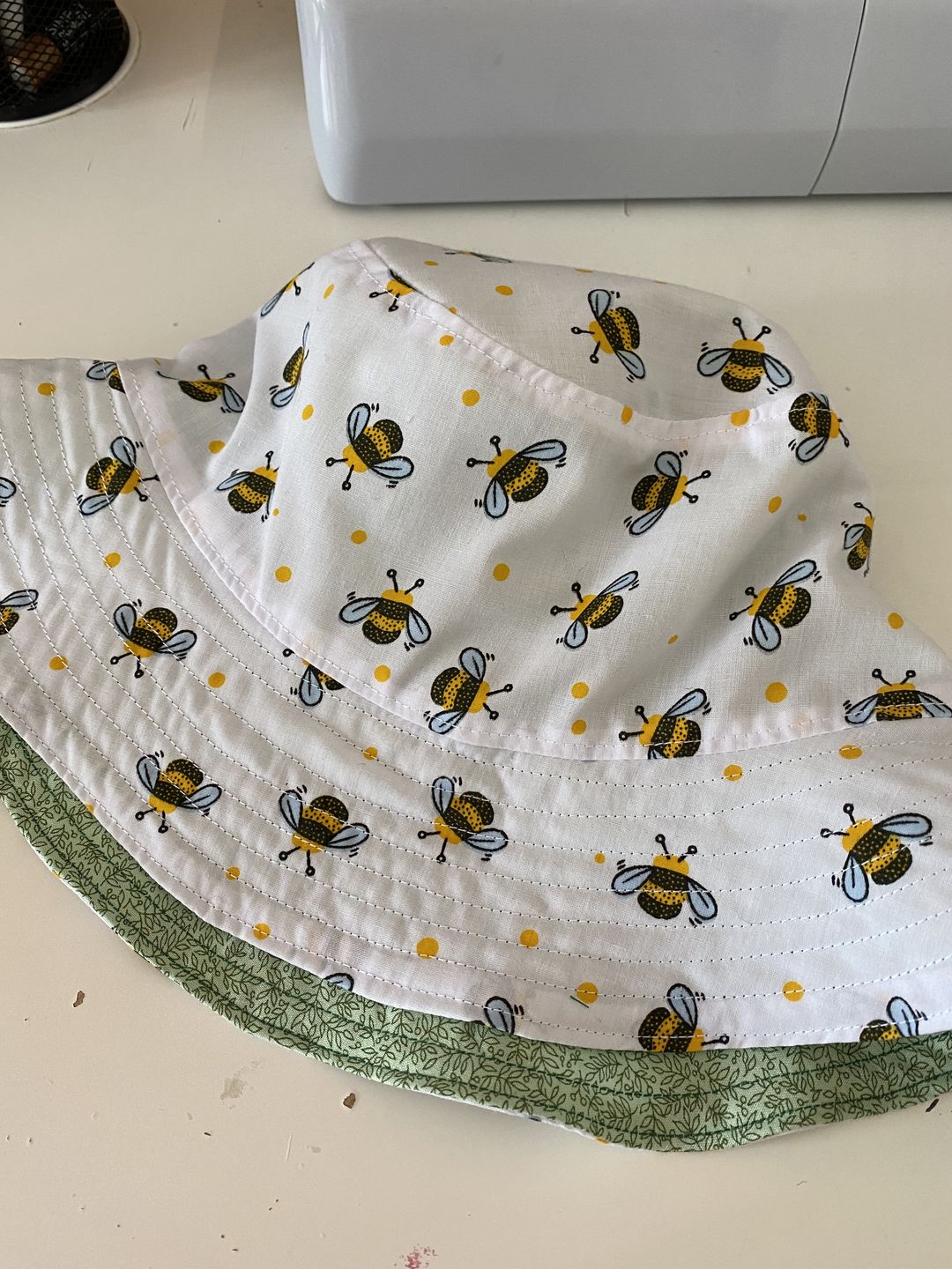 Customer photo review of Bees and Dots Polycotton Fabric