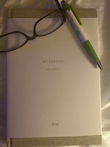 Customer photo review of Grief Journal -Wheat