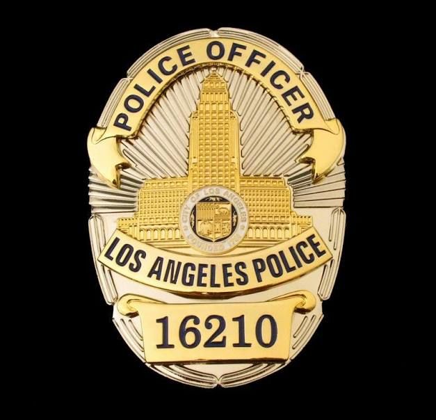 Customer photo review of LAPD Los Angeles Police Officer Badge Solid Copper Replica Movie Props With Number 16210