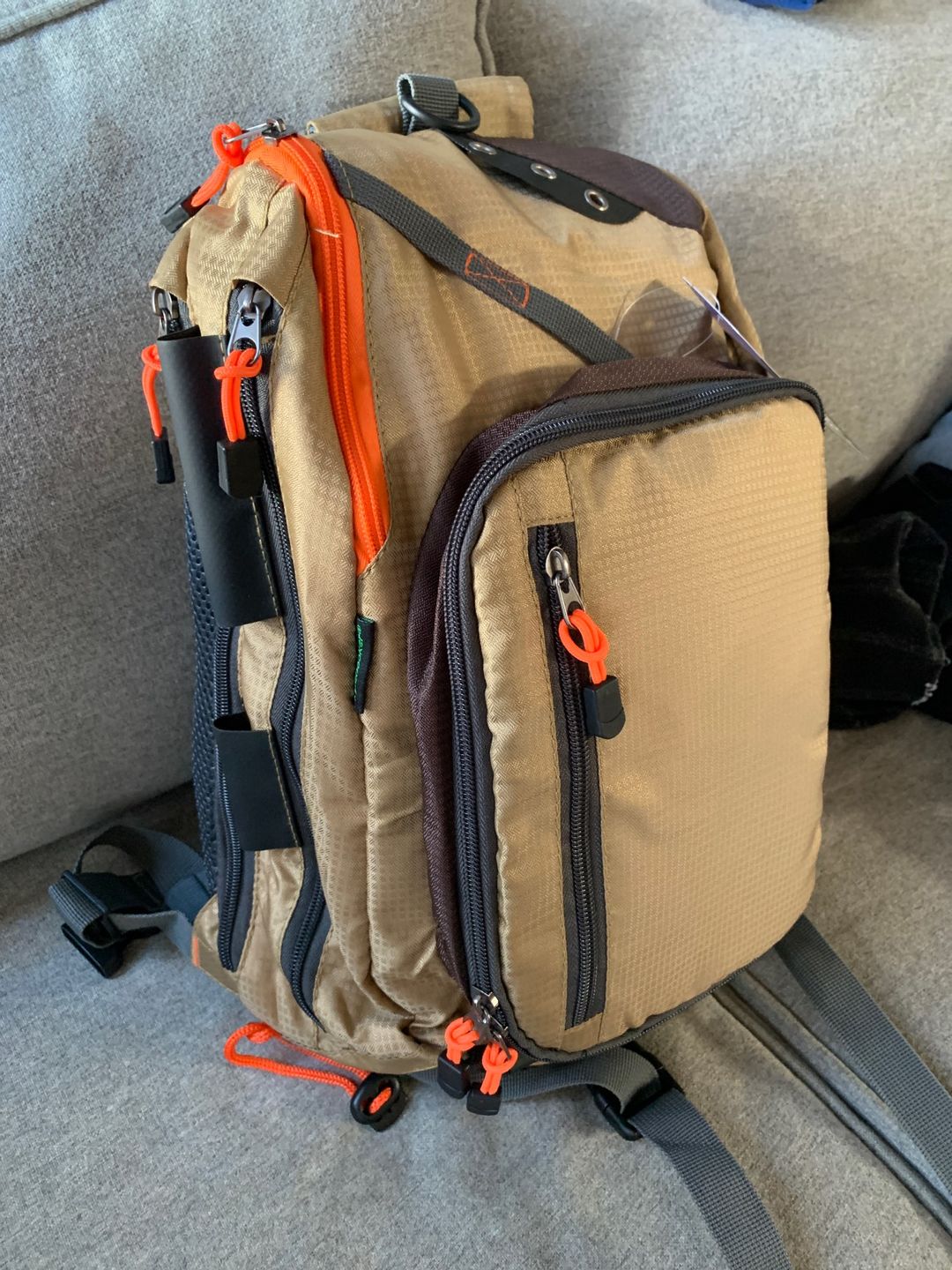 Customer photo review of Kylebooker Fly Fishing Sling Packs Fishing Tackle Storage Shoulder Bag SL03