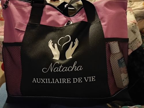 Customer photo review of Sac personnalisé spécial AIDE À LA PERSONNE