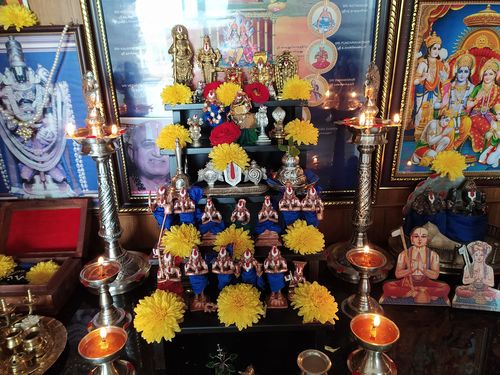 Customer photo review of Wooden 5 Step Deity Stand / Pooja Stand