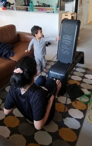 Customer photo review of ALL-IN-1 Workout Bench/Fitness Deck