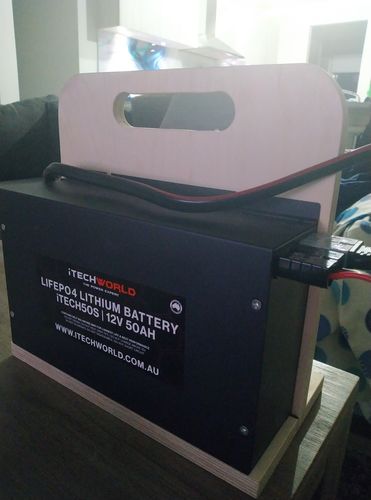 Customer photo review of iTECH50S 12v 50Ah Lithium Ion Slim Battery - LiFePO4 Deep Cycle Camping RV Solar Slim Line