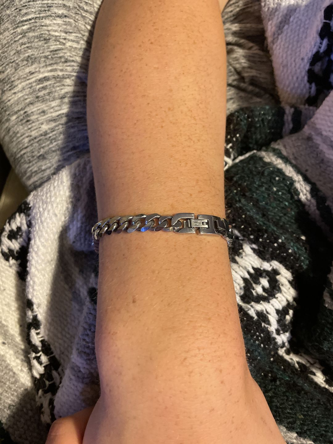 Customer photo review of 8mm Cuban Link Bracelet