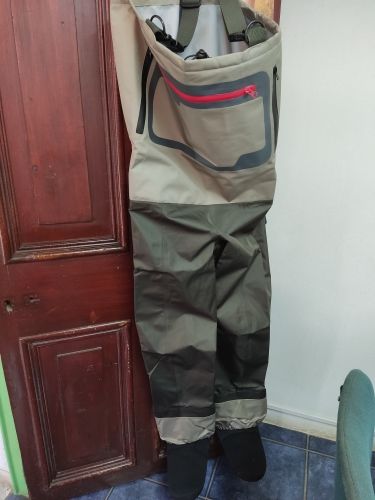 Customer photo review of Kylebooker Waterproof Breathable Stockingfoot Chest Fishing Hunting Waders KB004