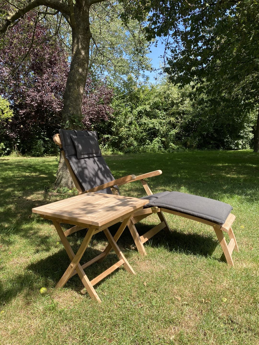 Customer photo review of Teak Deckchair Tobago